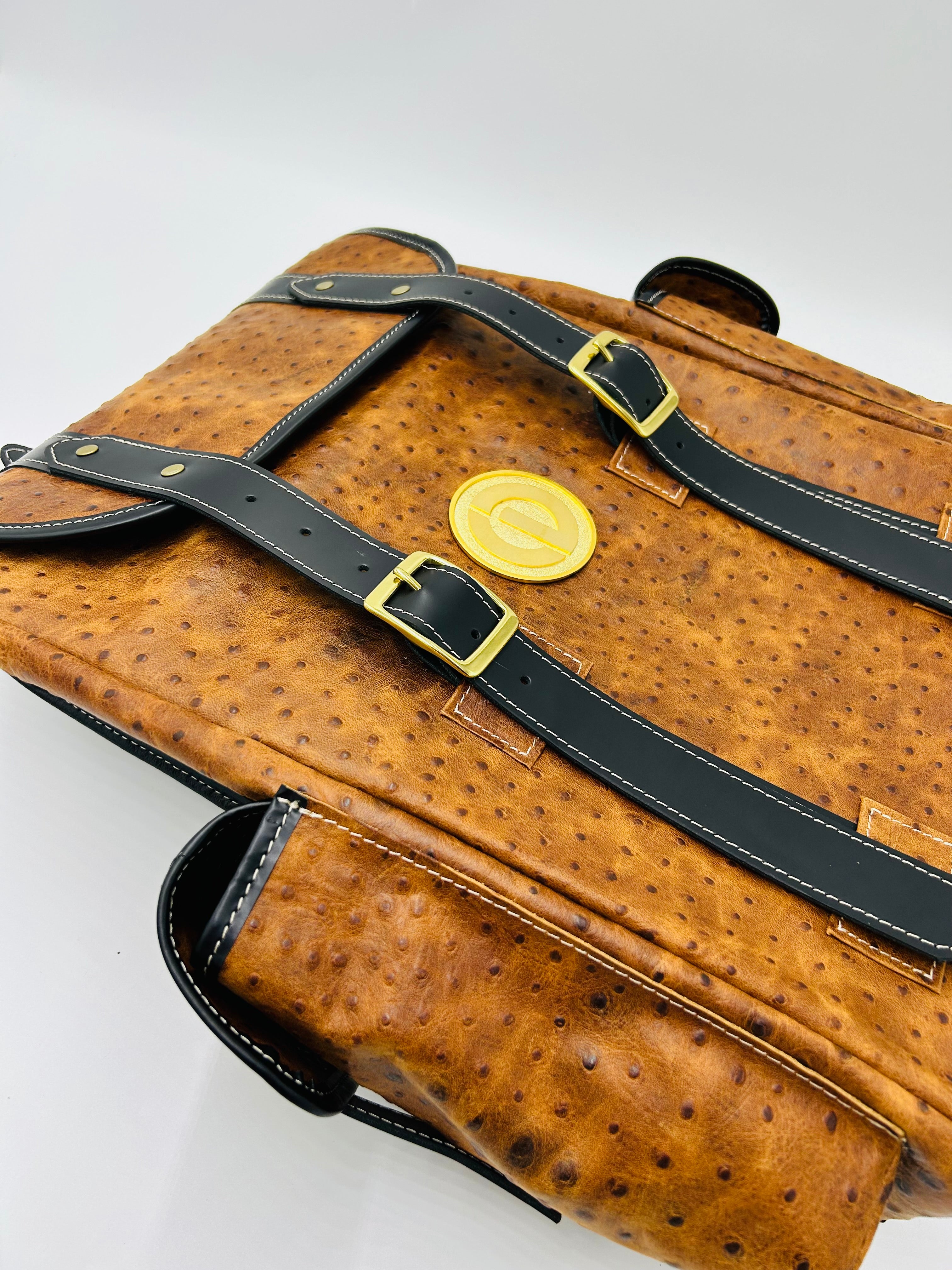 Vintage Ostrich Luxe Haversack