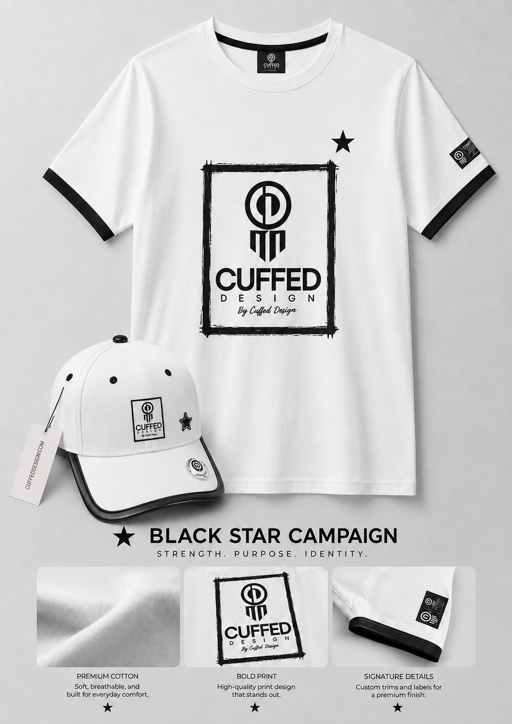 Black Star Adult T-Shirt