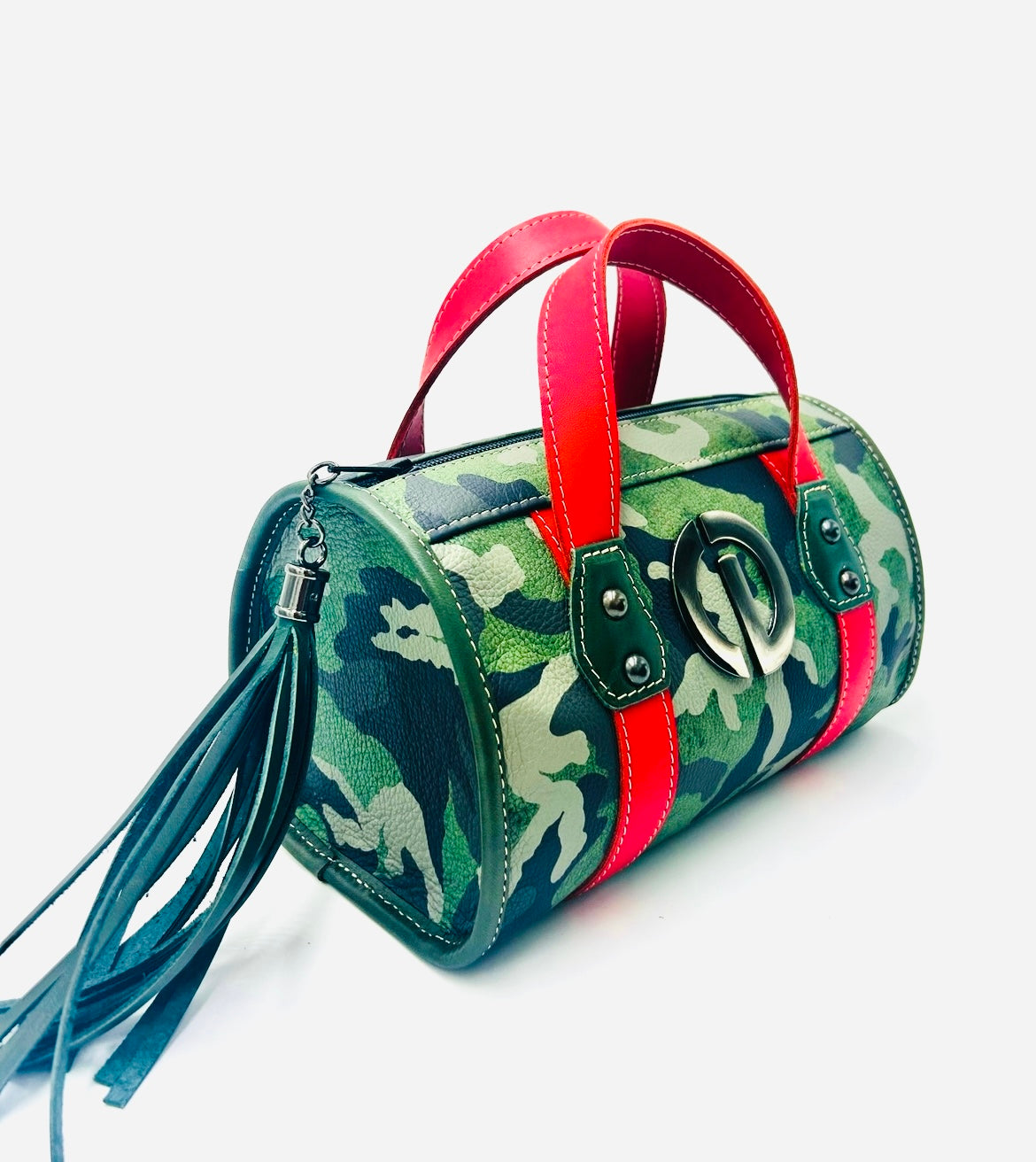 Mini Boston Bag (Army Green Camo)